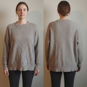 Aerie Women's Gray Crew Neck Sweater